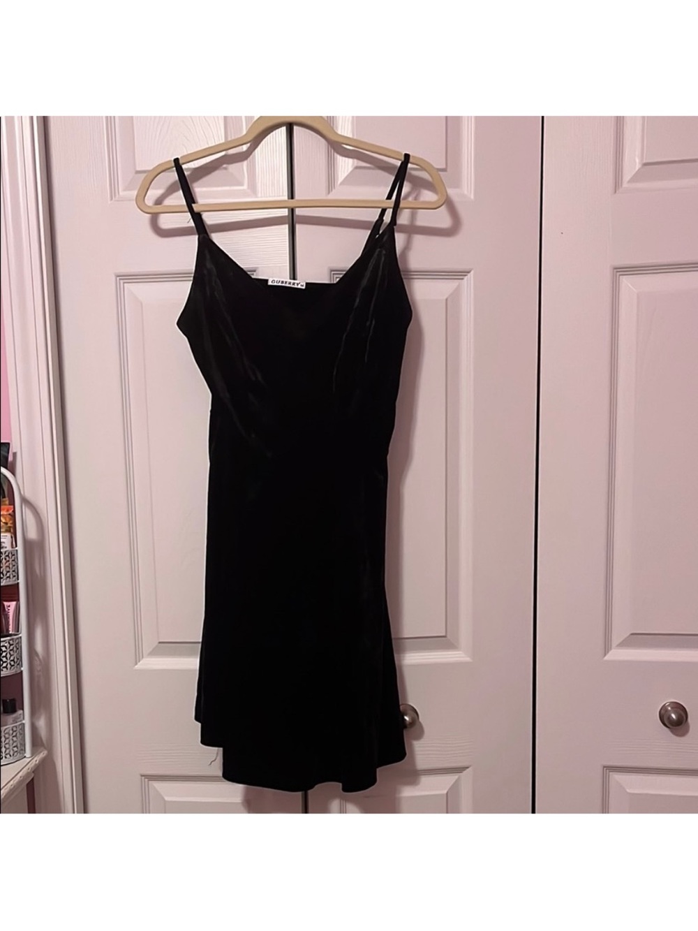 Black Velvet Slip Dress